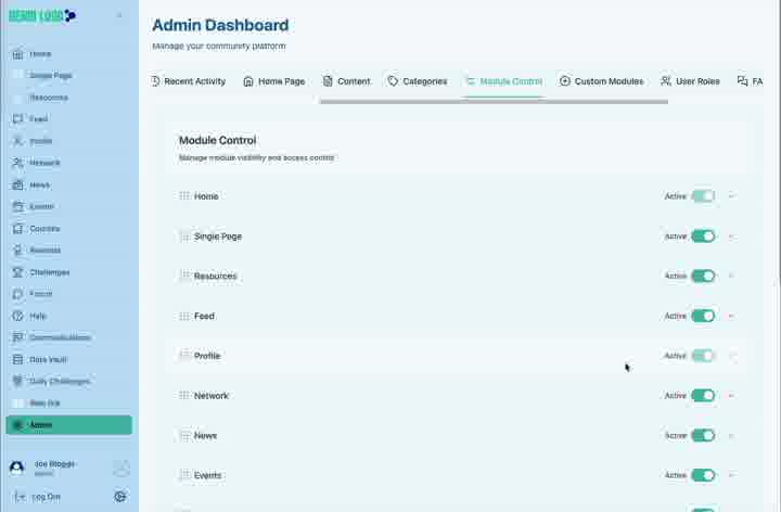 Choose the Archive type and connect the module to the appropriate archive source.